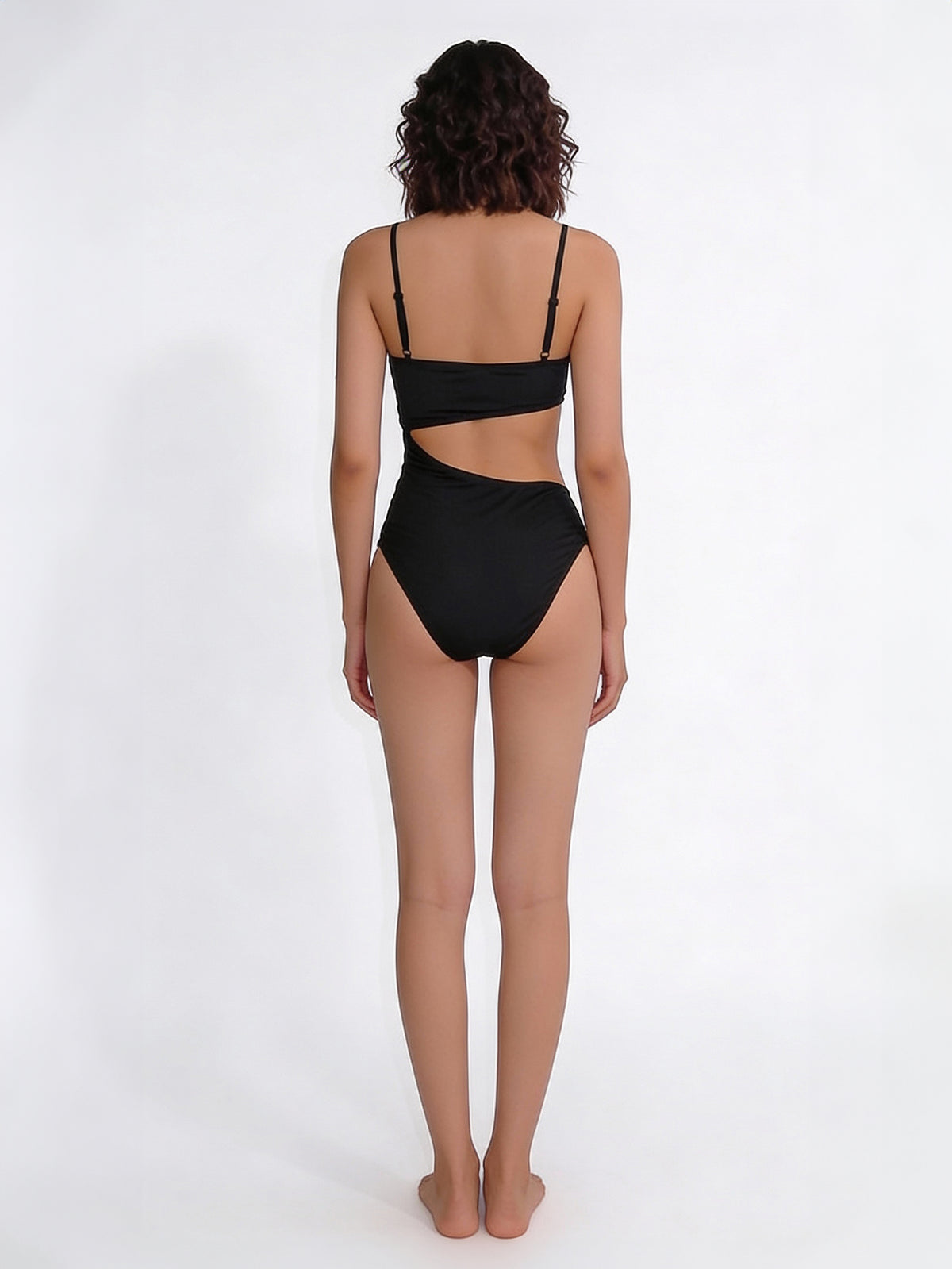 Nori bandeau bikini set in black